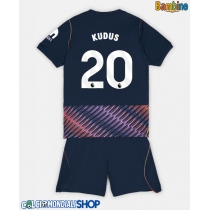 Maglie da calcio Tottenham Hotspur Mohammed Kudus #20 Seconda Maglia Bambino 2026-27 Manica Corta + Pantaloni corti)